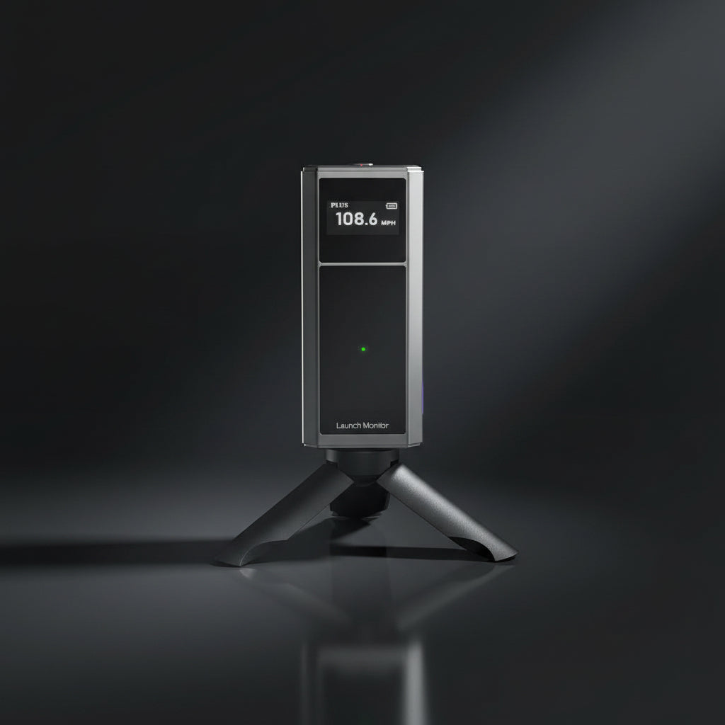 Golf Launch Monitor & Portable Swing Analyzer with 13 Metrics | Multi-Angle Practice Views, Shot Trajectory Display & Video Recording for Ios & Android
