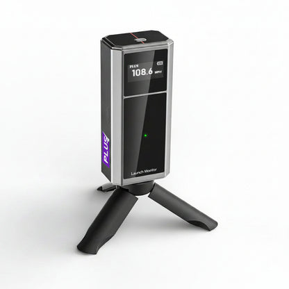 Golf Launch Monitor & Portable Swing Analyzer with 13 Metrics | Multi-Angle Practice Views, Shot Trajectory Display & Video Recording for Ios & Android