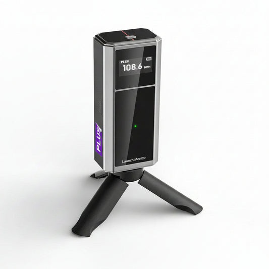 Golf Launch Monitor & Portable Swing Analyzer with 13 Metrics | Multi-Angle Practice Views, Shot Trajectory Display & Video Recording for Ios & Android