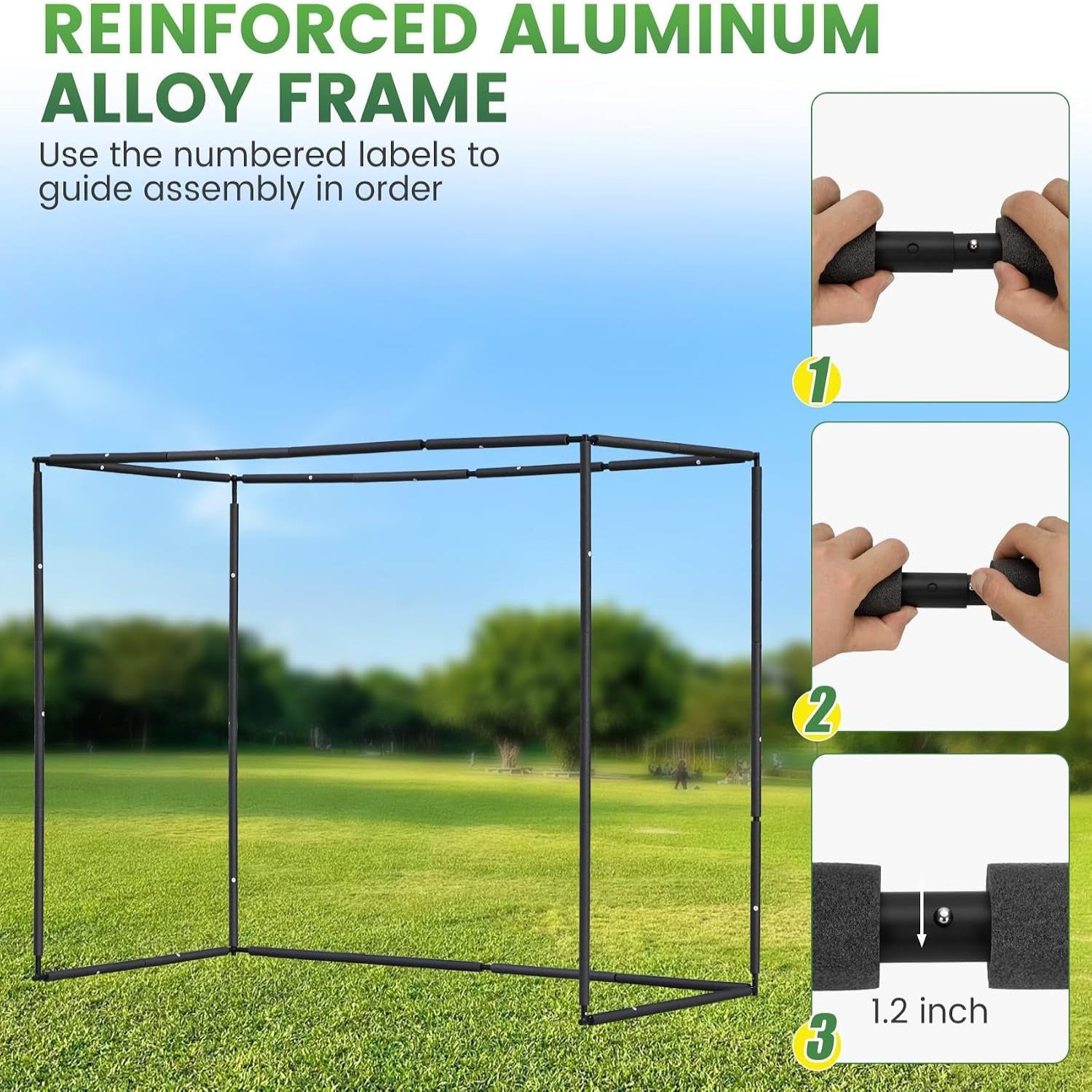 Golf Simulator Impact Screen, 4Mm Thick HD Golf Impact Screen for Indoor Outdoor Practice, Reinforced Grommets for Extended Lifespan, Quiet Impact Polyester Mesh Fabric, Storage Bag Included